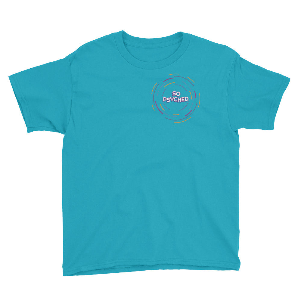 Radiating Circles Youth Short Sleeve T-Shirt | unisex t shirt